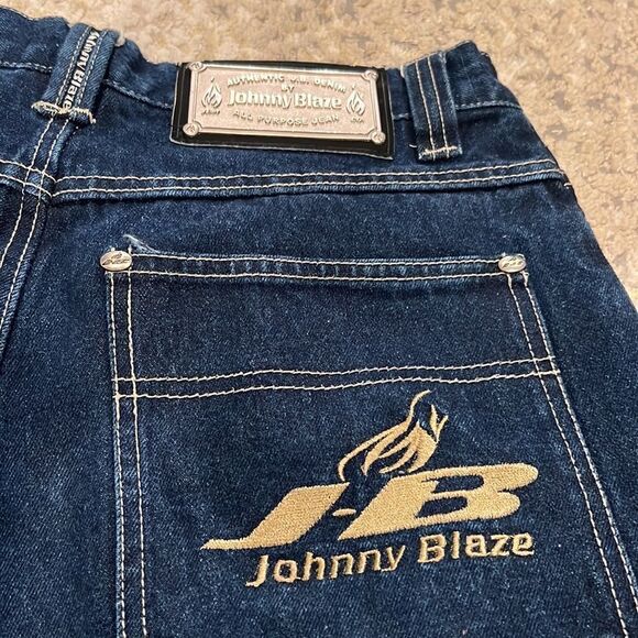 Johnny Blaze Method Man Hip Hop Jeans Shorts Rap 90s Wu Tang Wu Wear Men Size 32 - Picture 6 of 10